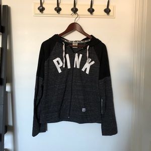 PINK sweater LG (grey & black)